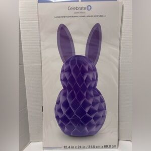 Celebrate it! Extra large purple HONEYCOMB BUNNY 12.4 in x 24 in